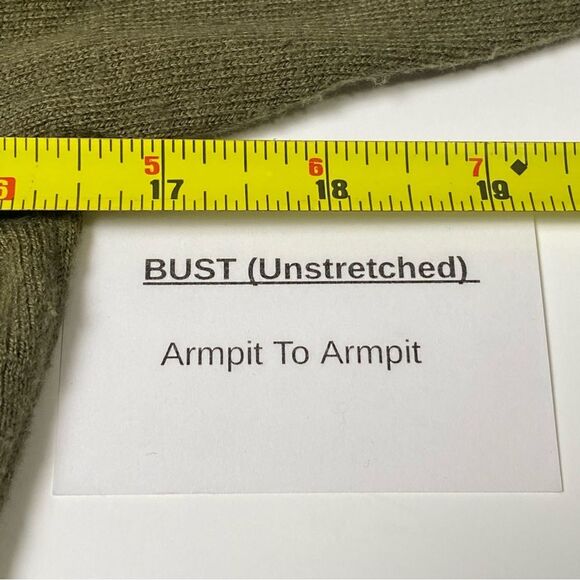 Talbots Rainy Days Green Crewneck Sweater W/ Elbow Patches Women's Size P - Picture 5 of 16